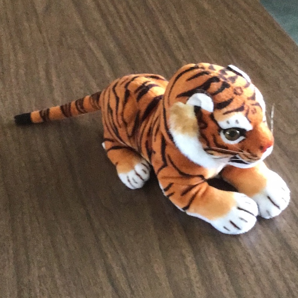 Jungle cat stuffed animal.